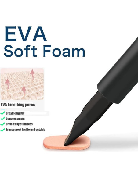 Almohadillas para nariz de gafas Festful 20 pares 16x8mm piel