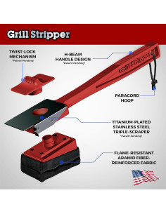 Cepillo Limpiador de Parrilla Raspador de Parrilla GS-RHBS 2