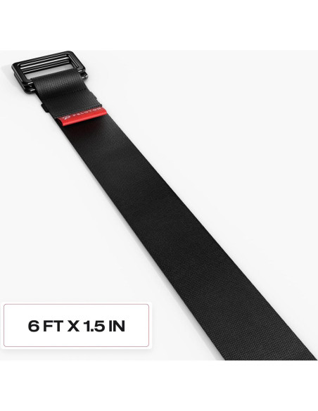 Correa de Yoga Peloton 1.83m Ajustable Nylon Negro