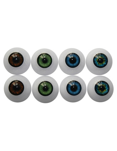 Ojos Acrílicos Realistas UUsave 24mm 4 Pares para Manualidades