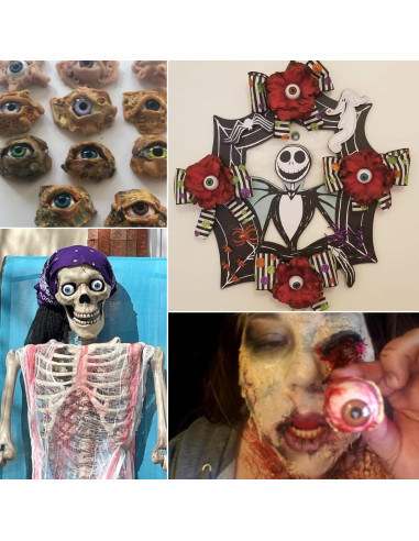 Ojos Acrílicos Realistas UUsave 24mm 4 Pares para Manualidades