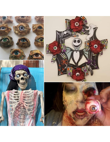 Ojos Acrílicos Realistas UUsave 24mm 4 Pares para Manualidades