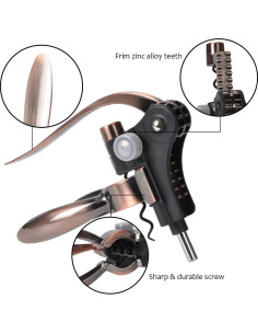 Juego de Sacacorchos Tirrinia 7 Piezas en Caja de Cuero 2