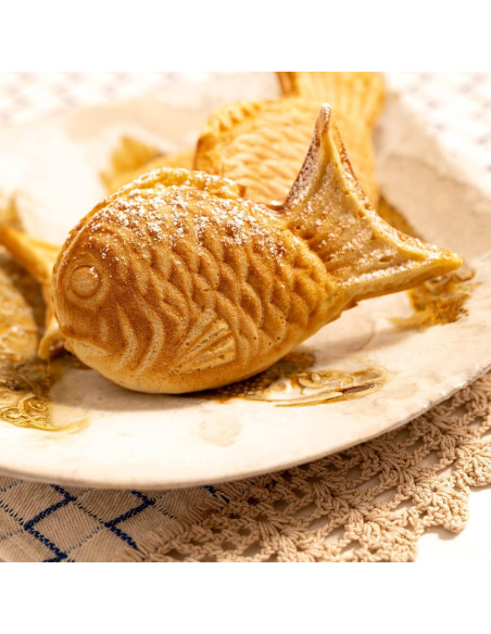 Sartén para Taiyaki KUHA - Antiadherente, 5 moldes de pez