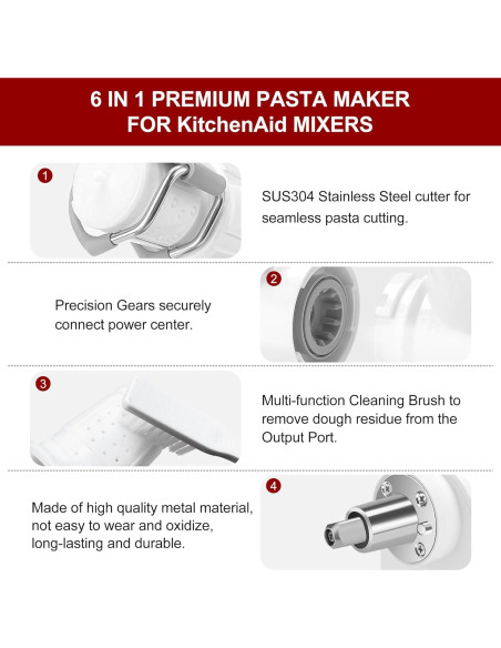 Accesorio de Pasta 6 en 1 KitchenAid - CHUYOUHOME