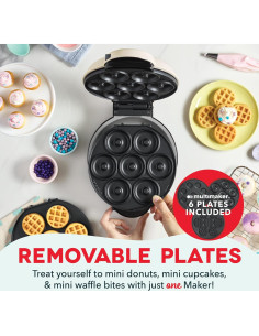 Sistema MultiMaker DASH 3 en 1 Mini Donas y Pasteles Crema 2