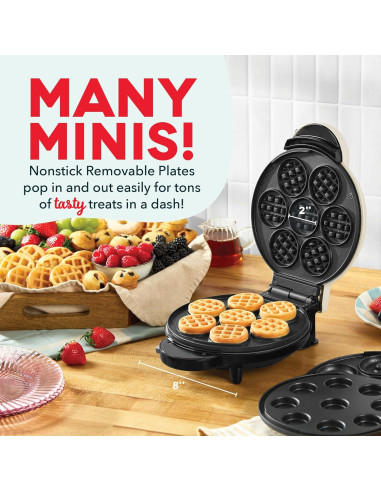 Sistema MultiMaker DASH 3 en 1 Mini Donas y Pasteles Crema