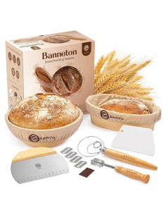 Kit de Horneado de Pan ABIOTO con Cestas y Herramientas
