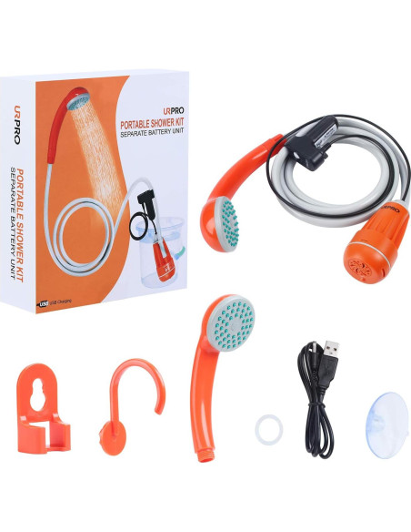 Ducha Portátil URPRO GFS1701 Batería Recargable USB