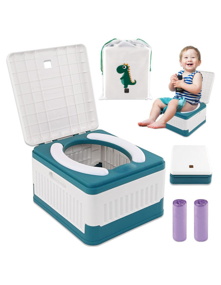 Inodoro portátil Fabulas para niños, plegable y seguro