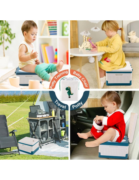 Inodoro portátil Fabulas para niños, plegable y seguro
