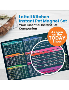 Tabla de Tiempos de Cocción Lotteli Kitchen Imán Negro 2