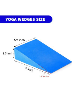 Cuñas de Espuma para Yoga Annisport - Paquete de 2 Bloques 22.86x15.24cm 2