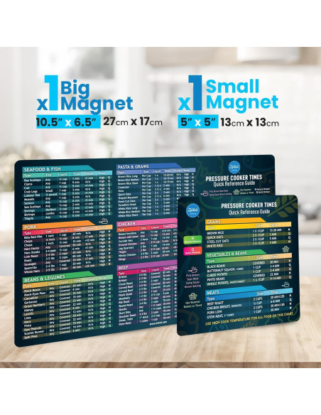 Tabla de Tiempos de Cocción Lotteli Kitchen Imán Negro