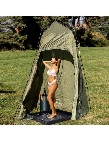 Base de Ducha Portátil Wintogop 104 cm Plegable con Drenaje