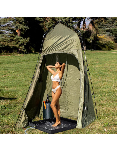 Base de Ducha Portátil Wintogop 104 cm Plegable con Drenaje