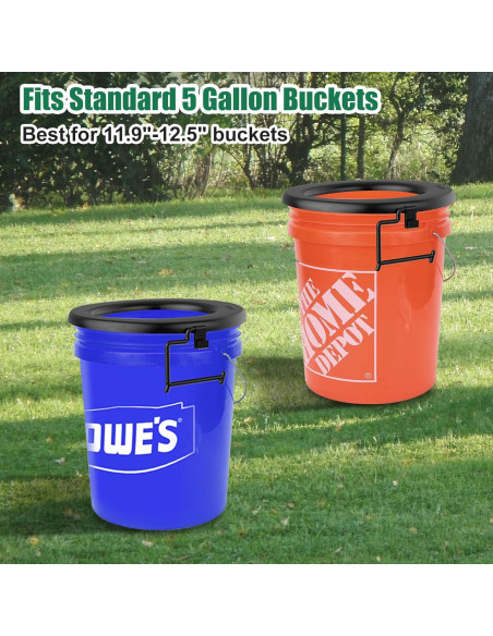 Asiento de Inodoro Portátil PAHTTO para Cubo de 19L