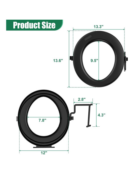 Asiento de Inodoro Portátil PAHTTO para Cubo de 19L