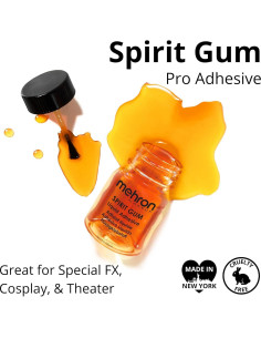Adhesivo Spirit Gum Mehron 28g para Maquillaje FX y Cosplay 2