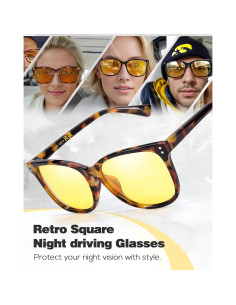 Gafas Antirreflejo SIPHEW para Conducir de Noche Amarillas 2