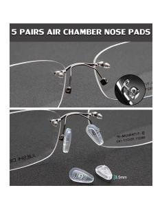 Almohadillas de Nariz PTSLKHN 15x8mm Silicona Suave 2