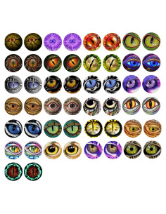 Ojos de Dragón de Vidrio 25mm 50Pcs para Manualidades DIY