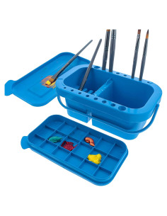 Limpiador de Pinceles U.S. Art Supply 16 Agujeros y 3 Cuencos
