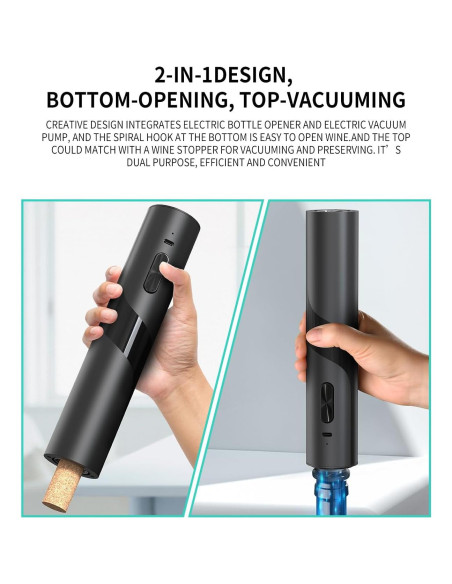 CIRCLE JOY Abrebotellas Eléctrico 7-en-1 con Cargador