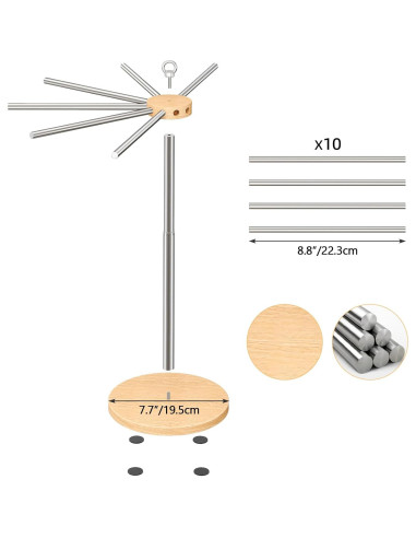 Soporte para Secar Pasta STWWO Ajustable Acero Inoxidable