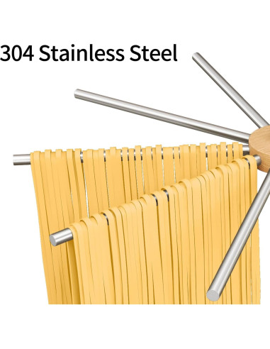 Soporte para Secar Pasta STWWO Ajustable Acero Inoxidable