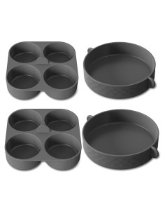 Moldes de Silicona FineMade para Huevos 4 Pulgadas 2 Piezas