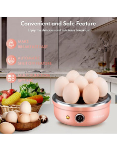 Cocedor de Huevos VOBAGA Eléctrico 7 Huevos Acero Inoxidable 2