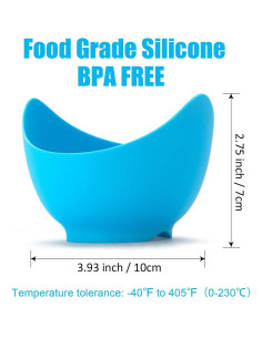 Cocinero de Huevos Pochados KRGMNHR Silicona Antideslizante 2