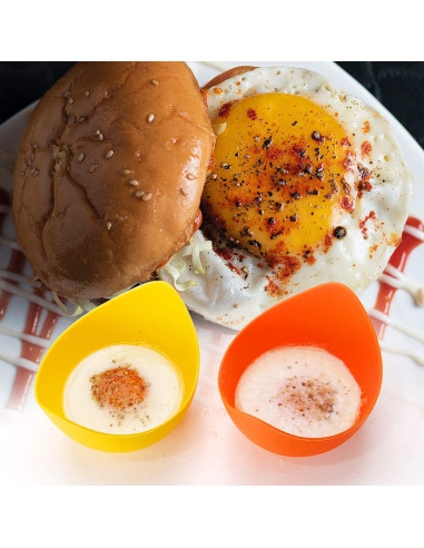 Cocinero de Huevos Pochados KRGMNHR Silicona Antideslizante