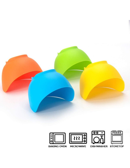 Cocinero de Huevos Pochados KRGMNHR Silicona Antideslizante