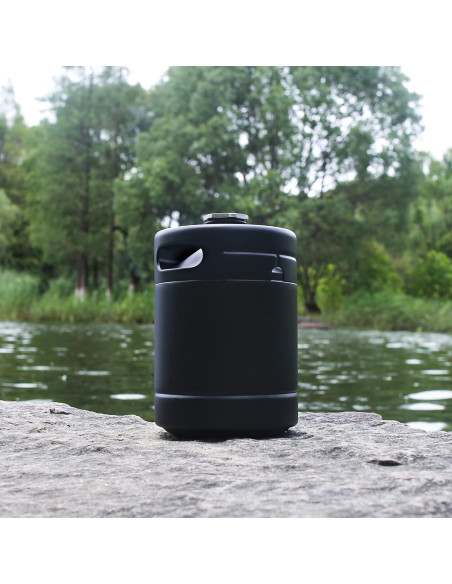 Growler Mini Gancowise 1.89L Acero Inoxidable Negro Mate Growler Mini Gancowise 1.89L Acero Inoxidable Negro Mate