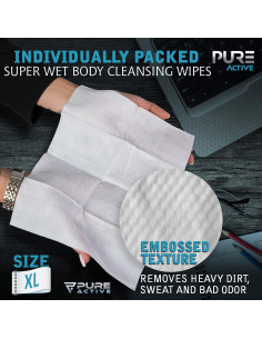 Toallitas Corporales Pure Active 60 Unidades Hipoalergénicas 2
