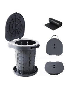 Inodoro portátil KPR retráctil 1.32 kg ajustable camping