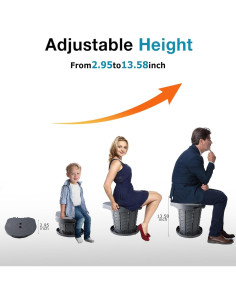 Inodoro portátil KPR retráctil 1.32 kg ajustable camping 2