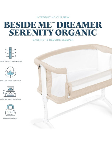Cuna Beside Me Serenity Baby Delight | Altura ajustable 7 posiciones