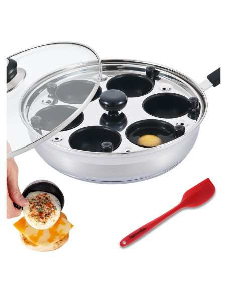 Sartén Antiadherente Eggssentials para 6 Huevos Poached