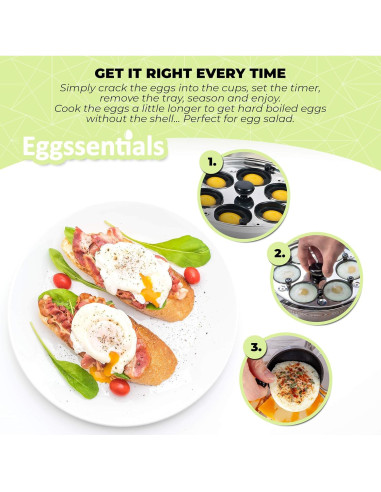 Sartén Antiadherente Eggssentials para 6 Huevos Poached