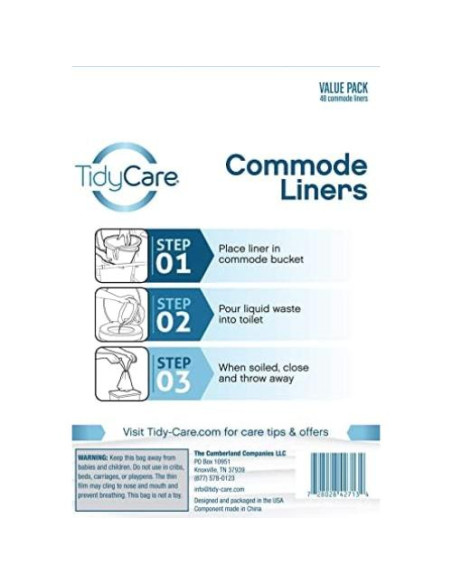 Forros Desechables TidyCare para Comode 48 Piezas