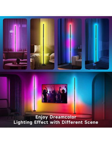 Lámpara de Pie RGB LED Inteligente Bida KBB-10 Control Remoto