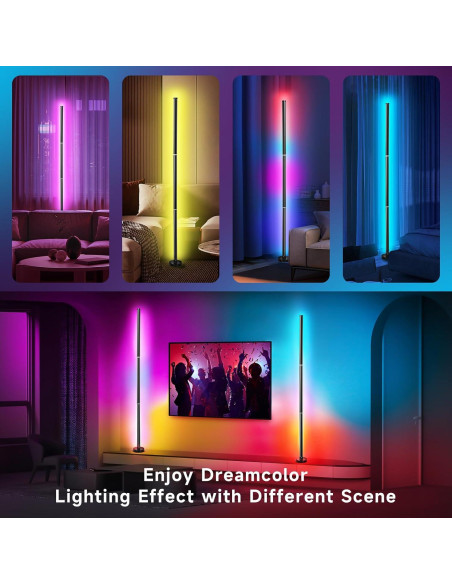 Lámpara de Pie RGB LED Inteligente Bida KBB-10 Control Remoto