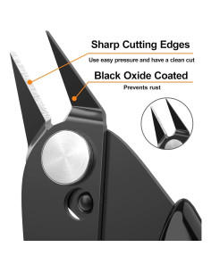 Cortador de Alambre BOENFU BF-170 12.7 cm Precisión Negro 2