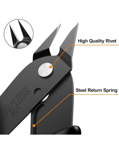 Cortador de Alambre BOENFU BF-170 12.7 cm Precisión Negro