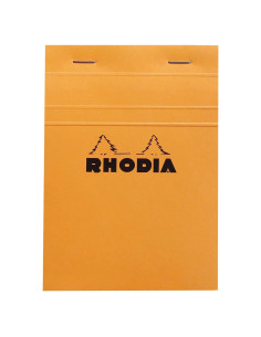 Bloc de Notas Grapado Rhodia 13200C A6 Naranja 80 Hojas