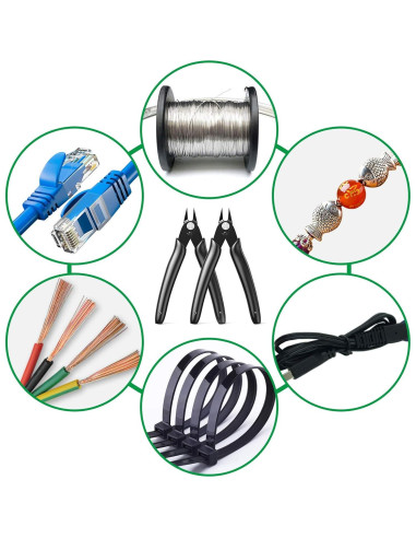 Cortador de Alambre BOENFU BF-170 12.7 cm Precisión Negro