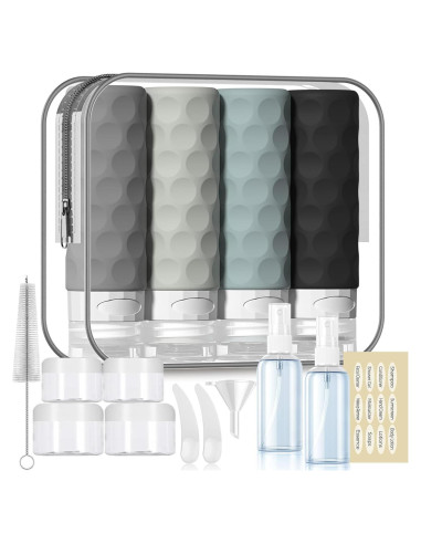 Set de 16 Botellas de Viaje Silevoler Aprobadas por TSA
